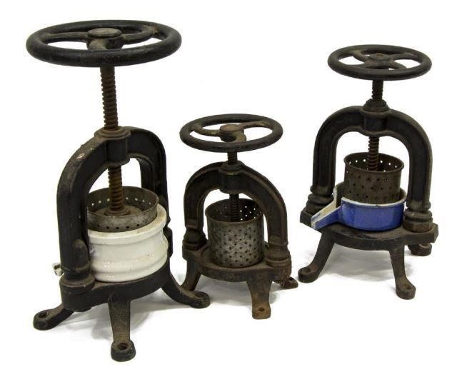 (3) FRENCH CAST IRON & PORCELAIN