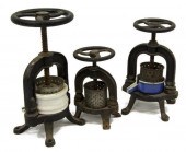 (3) FRENCH CAST IRON & PORCELA