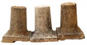 (3) FRENCH CAST STONE PILLARS(