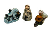 3 FRENCH CERAMIC TOY STILL BAN