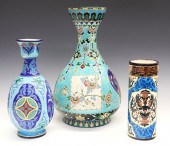 3 FRENCH CERAMIC VASESThree Fr