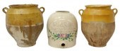 (3) FRENCH CONFIT JARS & MEXIC