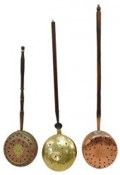 (3) FRENCH COPPER & BRASS BED
