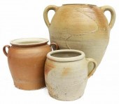(3) FRENCH EARTHENWARE POTTERY