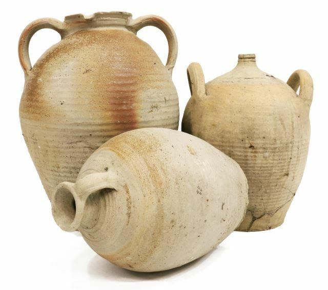 (3) FRENCH EARTHENWARE POTTERY