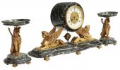 (3) FRENCH EMPIRE STYLE MARBLE