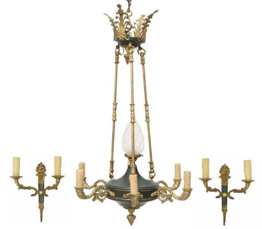 (3) FRENCH EMPIRE STYLE TOLE