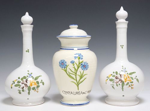 (3) FRENCH FAIENCE PHARMACY