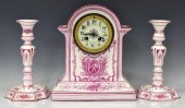 (3) FRENCH GIEN FAIENCE MANTEL
