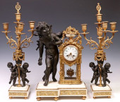 (3) FRENCH GILT &AMP; PATINATE
