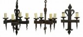 (3) FRENCH GOTHIC REVIVAL WROU