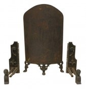 (3) FRENCH IRON CHENETS & TALL