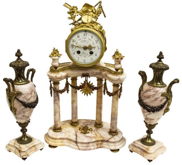 (3) FRENCH LOUIS XV STYLE MANTEL