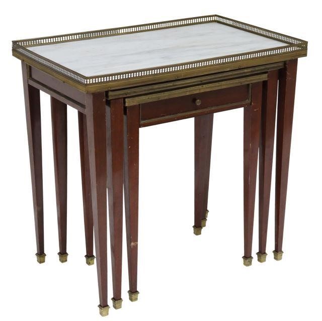(3) FRENCH LOUIS XVI STYLE MAHOGANY