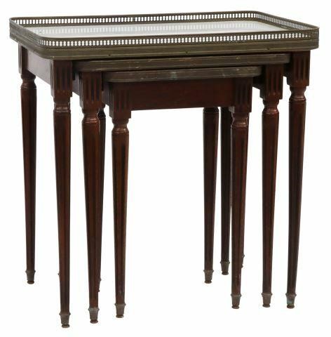 (3) FRENCH LOUIS XVI STYLE MAHOGANY