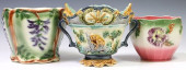 (3) FRENCH MAJOLICA GLAZED JAR