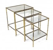 (3) FRENCH MODERN BRASS FAUX B