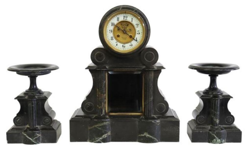 (3) FRENCH NAPOLEON III MANTEL