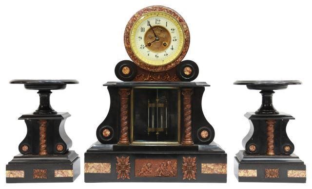(3) FRENCH NAPOLEON III MANTEL
