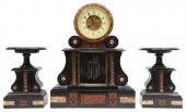 (3) FRENCH NAPOLEON III MANTEL