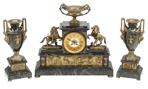(3) FRENCH NAPOLEON III MARBLE
