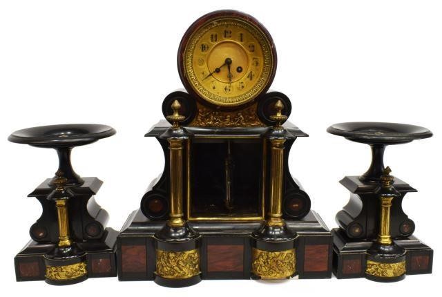 (3) FRENCH NAPOLEON III MARBLE