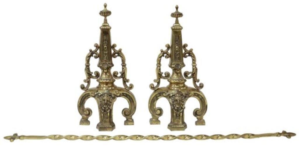(3) FRENCH NEOCLASSICAL BRASS