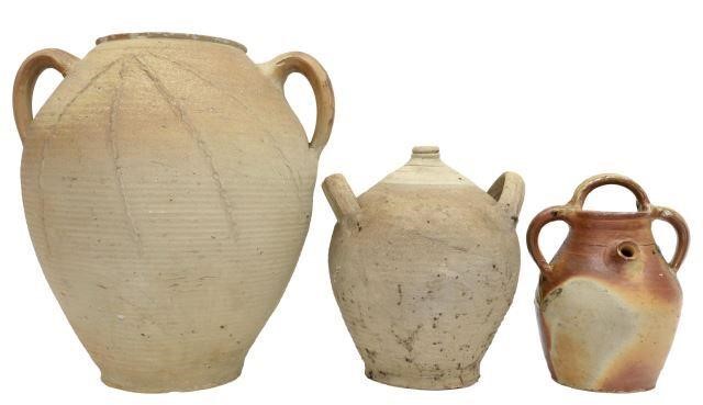 (3) FRENCH PROVINCIAL EARTHENWARE