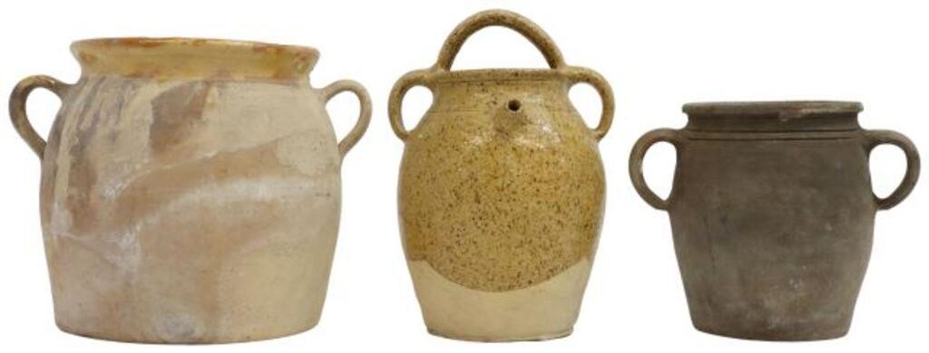 (3) FRENCH PROVINCIAL EARTHENWARE