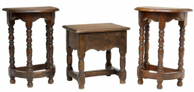 (3) FRENCH PROVINCIAL OAK SIDE