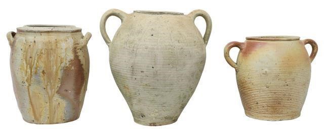 (3) FRENCH PROVINCIAL STONEWARE