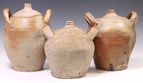 (3) FRENCH PROVINCIAL STONEWARE OIL