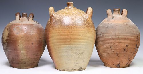 (3) FRENCH PROVINCIAL STONEWARE OIL