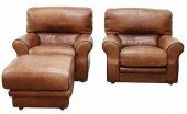 3) FRENCH ROCHE BOBOIS LEATHER