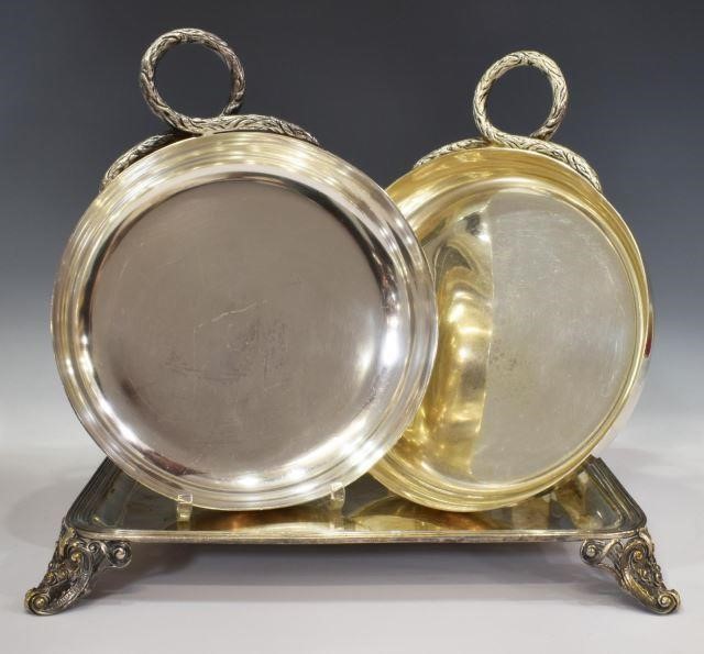 (3) FRENCH SILVER PLATE, CAILAR &