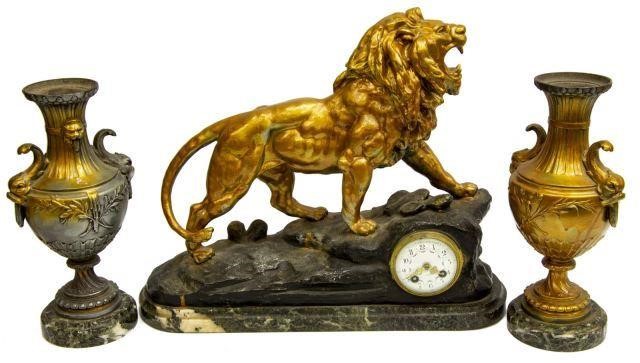 (3) FRENCH 'SOCIETE CLUSIENNE' LION