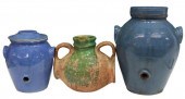 (3) FRENCH STONEWARE VINEGAR V