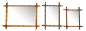 (3) FRENCH TURNED WOOD FAUX BA