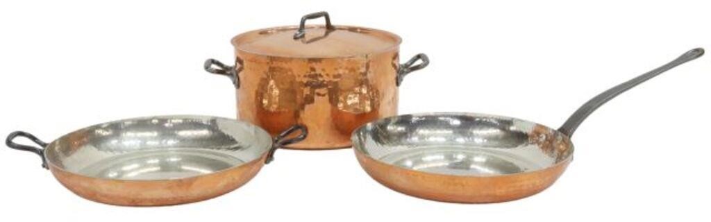 (3) FRENCH VILLEDIEU HAMMERED