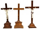 (3) FRENCH WOOD & PORCELAIN CR