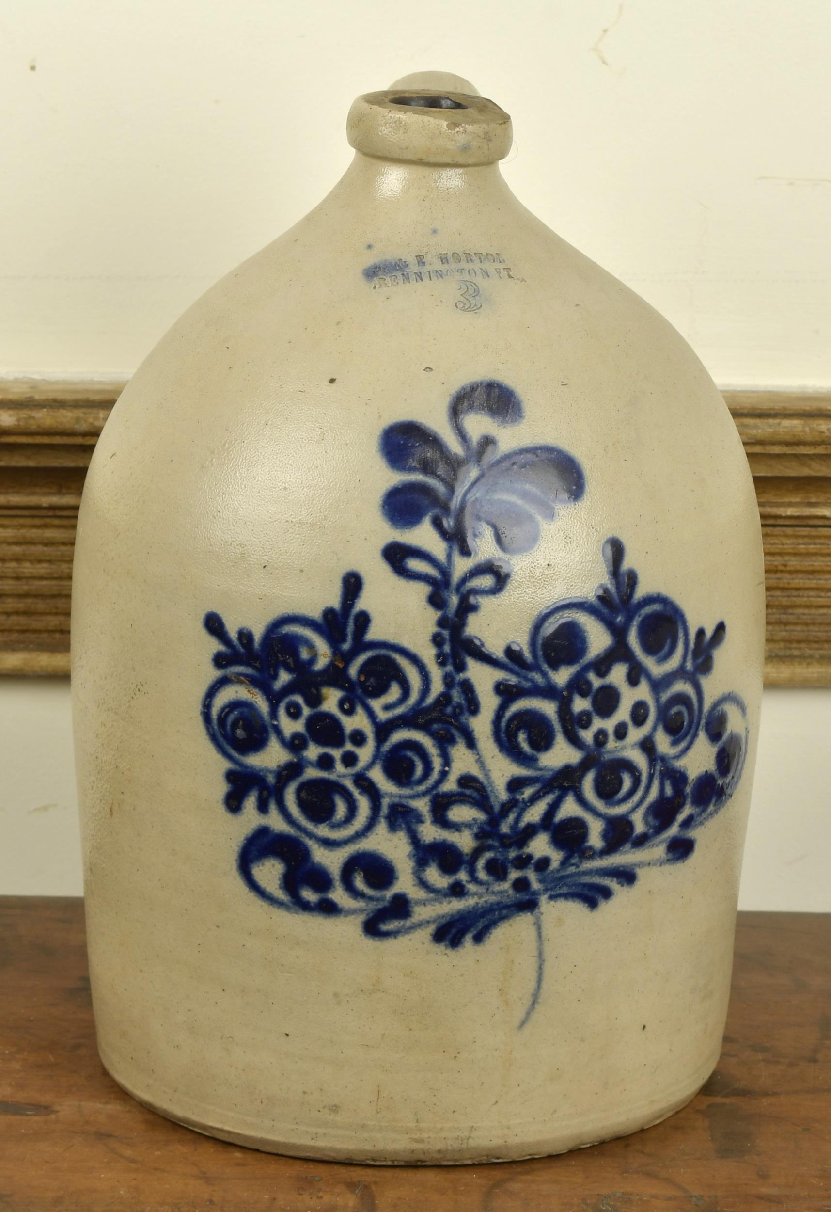 3 GAL. NORTON BENNINGTON VT JUG,