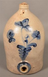 3 GAL. SLIP DECORATED STONEWAR