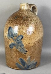 3 GALLON COBALT DECORATED SHEN