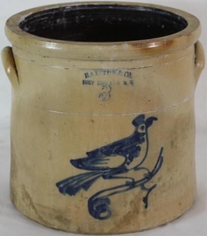 3-GALLON STONEWARE CROCK, HAXSTUN &