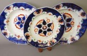 3 GAUDY WELSH IRONSTONE DISHES