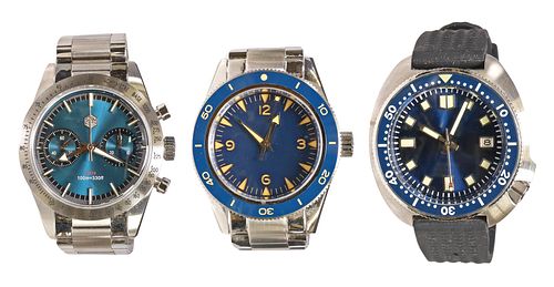 (3) GENTS SAN MARTIN STAINLESS