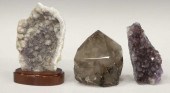 (3) GEOLOGICAL AMETHYST & QUAR