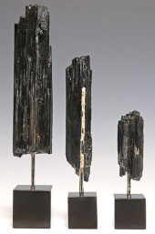 (3) GEOLOGICAL BLACK TOURMALIN