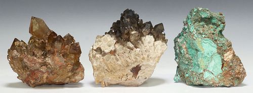 (3) GEOLOGICAL CLUSTER SPECIMENS:
