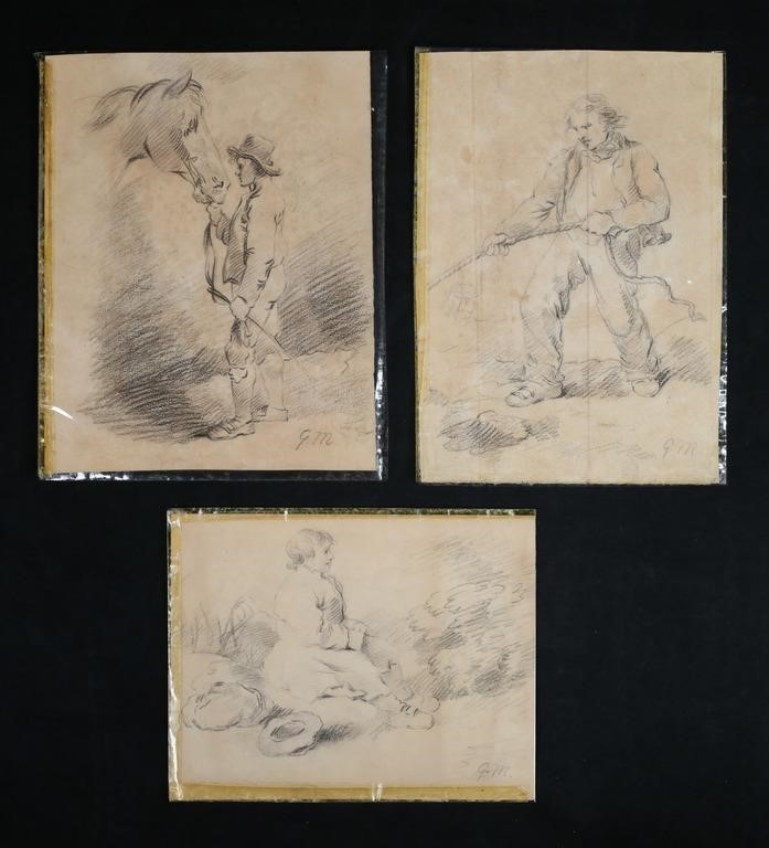 3 GEORGE MORLAND PENCIL